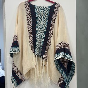 Pancho type sweater